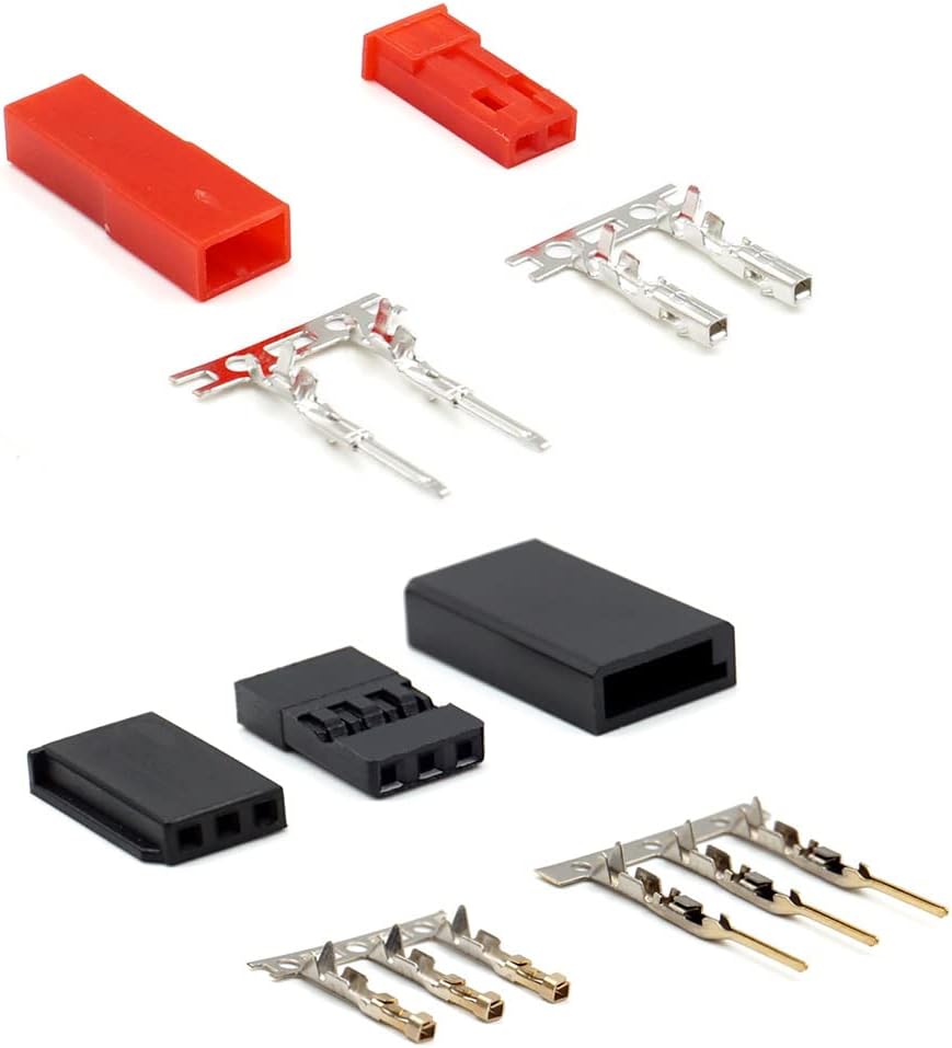 55 Sets Servo-Stecker, männlich, weiblich, Crimp-Pin-Kabel-Set mit Crimp-Werkzeug, kompatibel mit JR