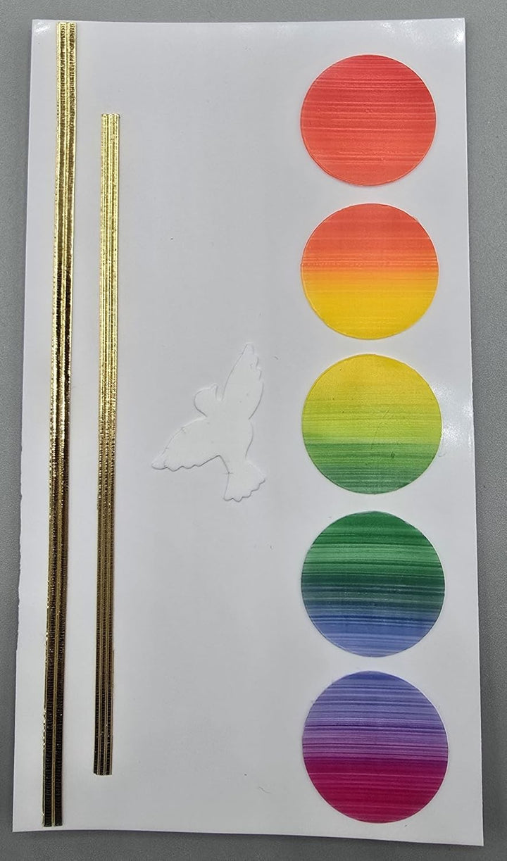 Silkes-Kerzenladen komplettes BASTEL-SET für Kommunionkerzen und Taufkerzen Motiv + Beschriftung (Bl