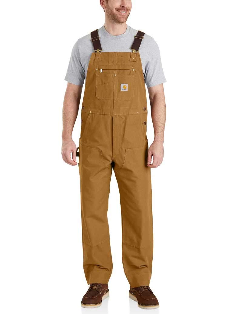 Carhartt Herren Latzhose 30W / 30L Carhartt Braun, 30W / 30L Carhartt Braun