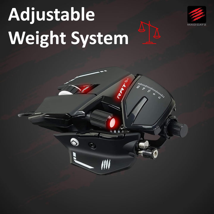 MadCatz R.A.T. 8+ Optical Gaming Mouse, Black R.A.T. 8+ Black, R.A.T. 8+ Black