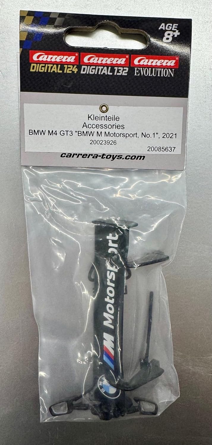 Carrera 85637 Digital124 Heckspoiler/Kleinteile für BMW M4 GT3 " M Motorsport Nr. 1 2021"