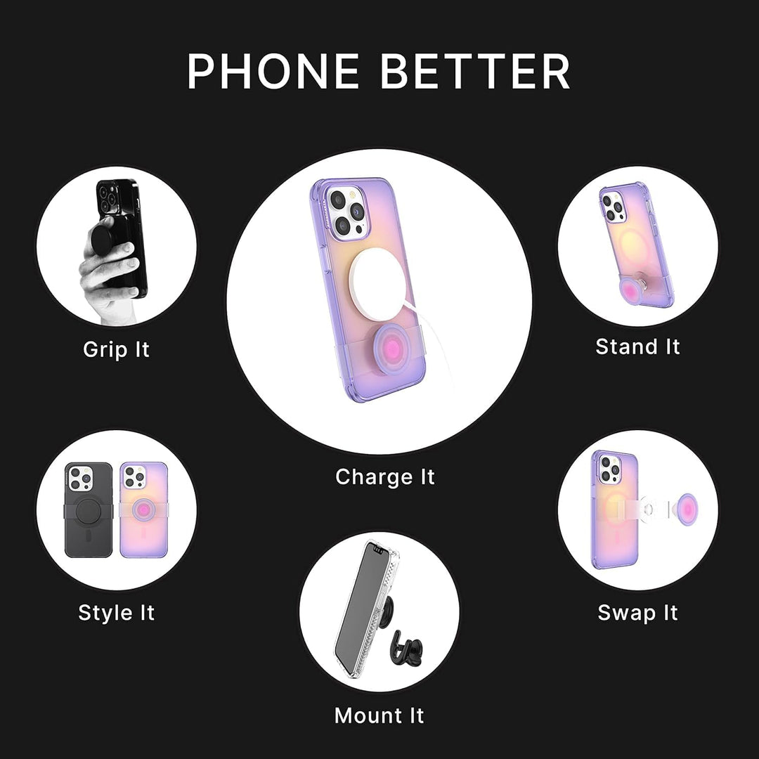 PopSockets: PopCase PlantCore für MagSafe - Hülle für iPhone 14 Pro Max mit Abnehmbarem PopGrip Slid