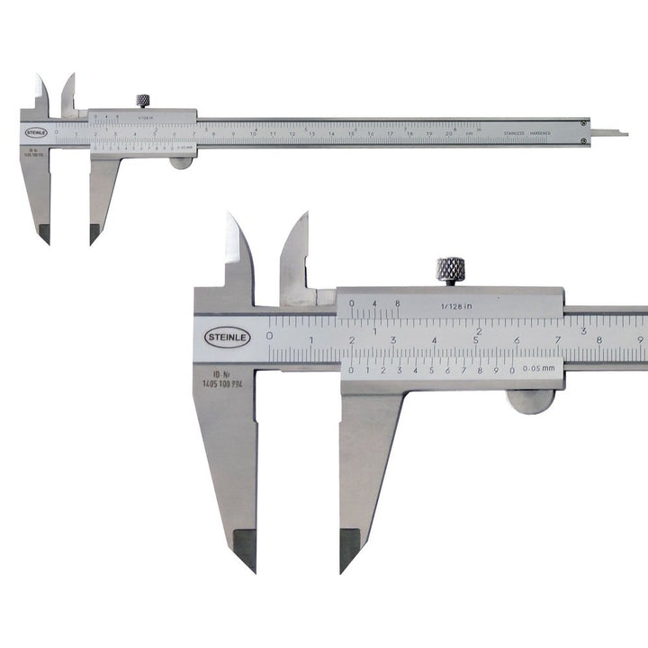 STEINLE 1102 Taschen Messschieber 150 mm mit Feststellschraube, Ablesung: 0,05 mm DIN862 - inkl. Gew