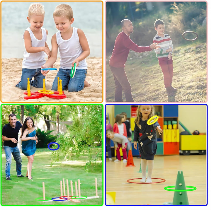 Kunststoff Toss Ringe für Ring Toss Spiel,Klein Toss Ringe Drinnen draussen Kinder Target Übungsspie