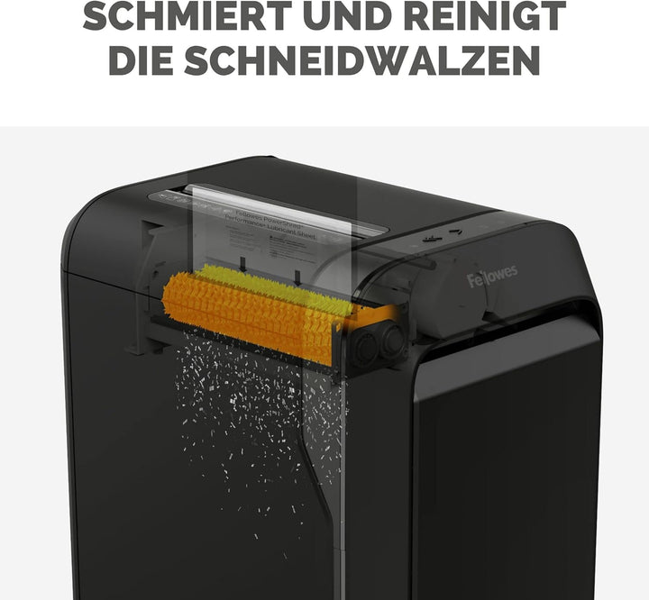 Fellowes Ölpapier für Aktenvernichter - 10 Ölblätter zur Pflege von Papierschreddern - Powershred Qu