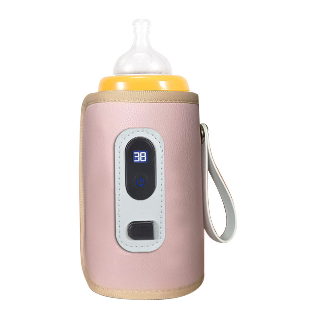 USB-Babyflaschenwärmer, Tragbarer Babynahrungsheizer, LCD-Display, Babymilchflaschenwärmer für Haush