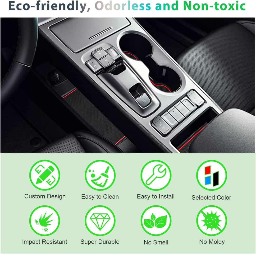 GAFAT 2019-2022 2023 Hyunda-i Kona Elektro EV Electric Antirutschmatten, Kona EV Gummimatten für Mit