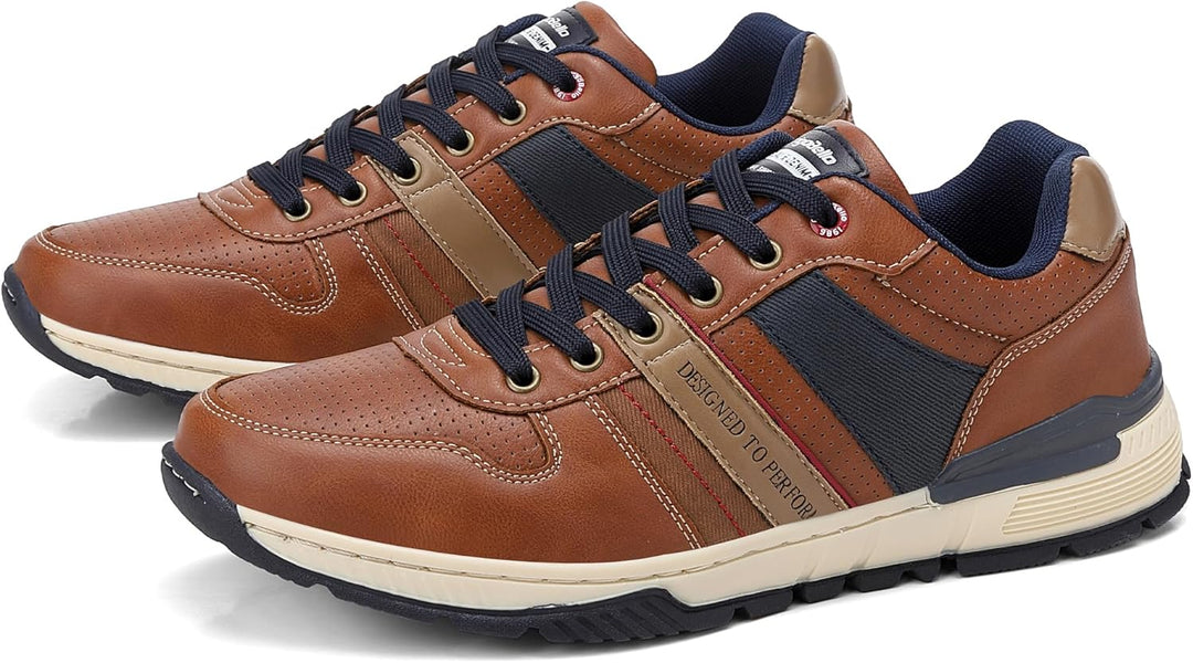 ARRIGO BELLO Freizeitschuhe Herren Sneaker PU Leder Walkingschuhe Atmungsaktive Athletic Formal Clas