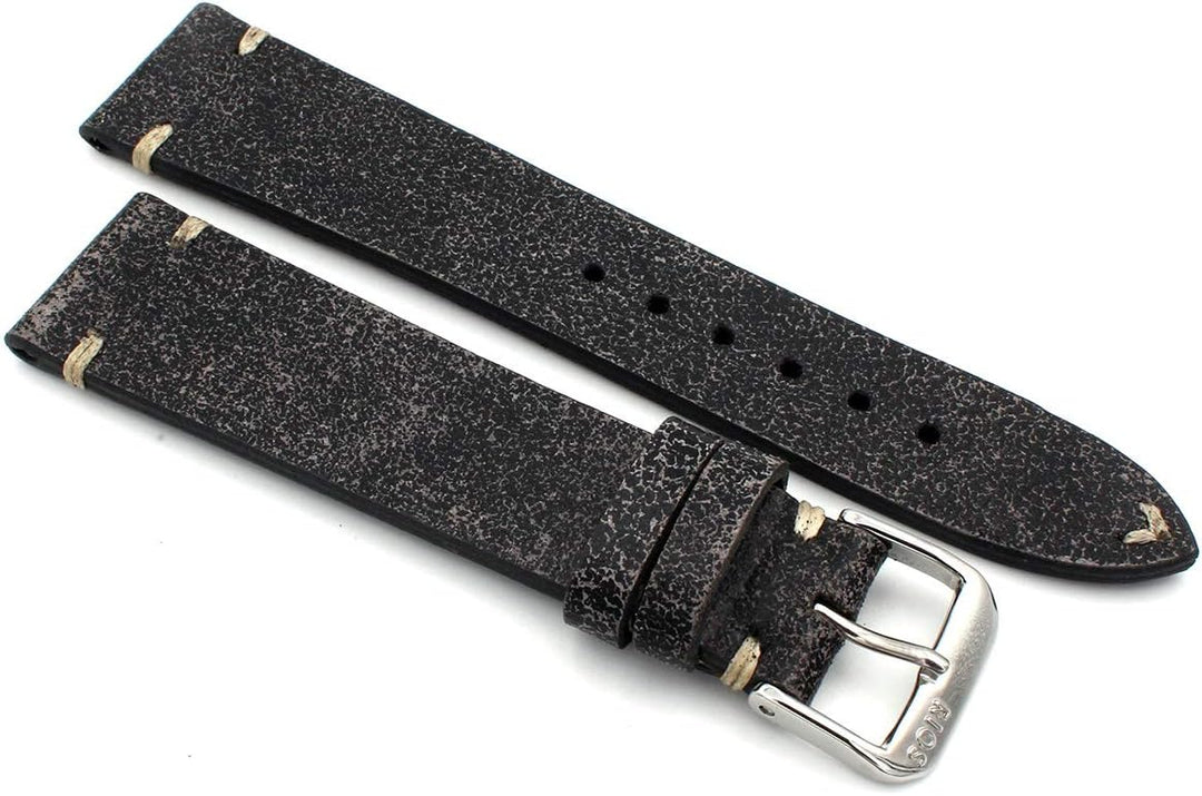 RIOS1931 Sagittarius Vintage Rindsleder Uhrenarmband handgemacht in Deutschland Robust 20mm Scratche
