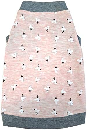 Kotomoda Haarlose Katze Baumwolle Stretch T-Shirt Small Flamingo for Sphynx Cats (M) Medium, Medium