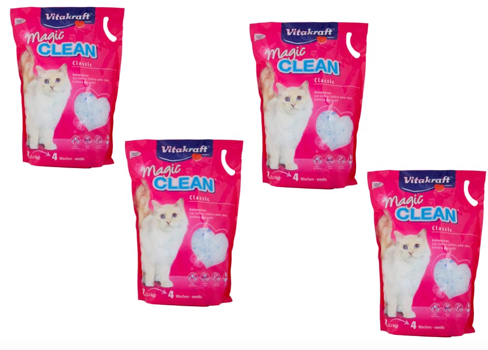 Vitakraft Magic Clean Katzenstreuer aus Silikon, langlebig, geruchs- und antibakteriell, 5 l, 2,2 kg