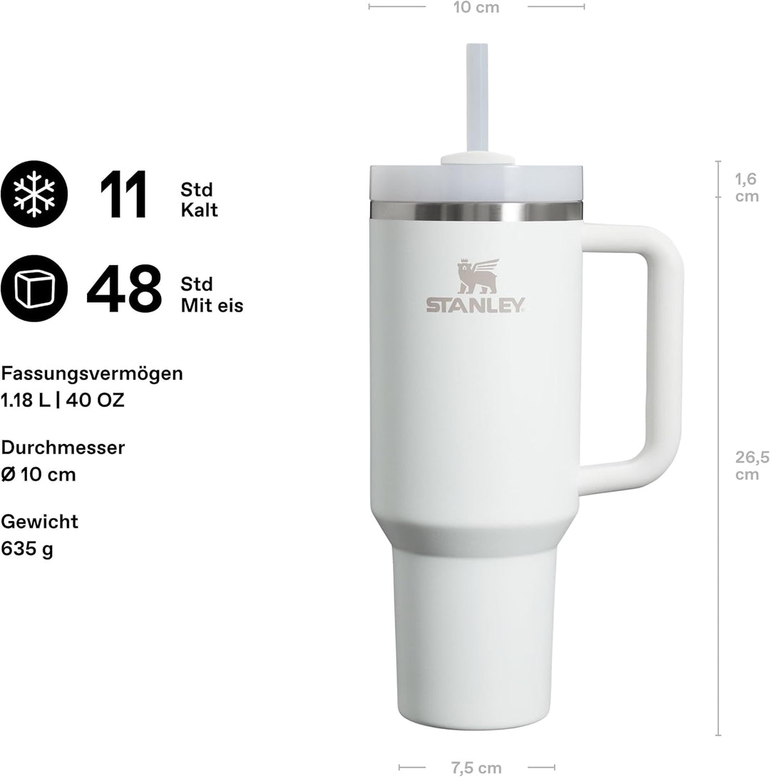 STANLEY Quencher H2.0 Flowstate Trinkflasche Mit Strohhalm 1.2L - Thermobecher Kühlt 11 Stunden - 48