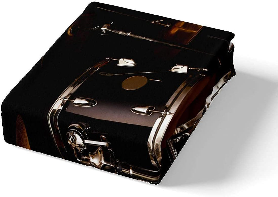 Homewish Schlagzeug Bettwäsche Set Klassische Musik Trösterbezug Musikinstrument Bettbezug Orange Pr
