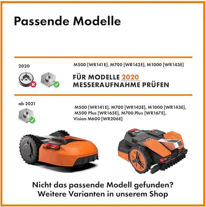 Robotermherscheiben fr Landoid Offroad M500 M700 M1000 6 ffnen M4 Gewindemmrder Multi Brand Mher Uni