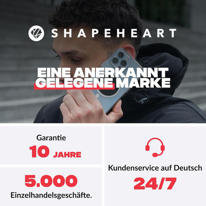 Shapeheart französische Innovation, magnetische Fahrrad-, Mountainbike-... Telefonhalterung für den