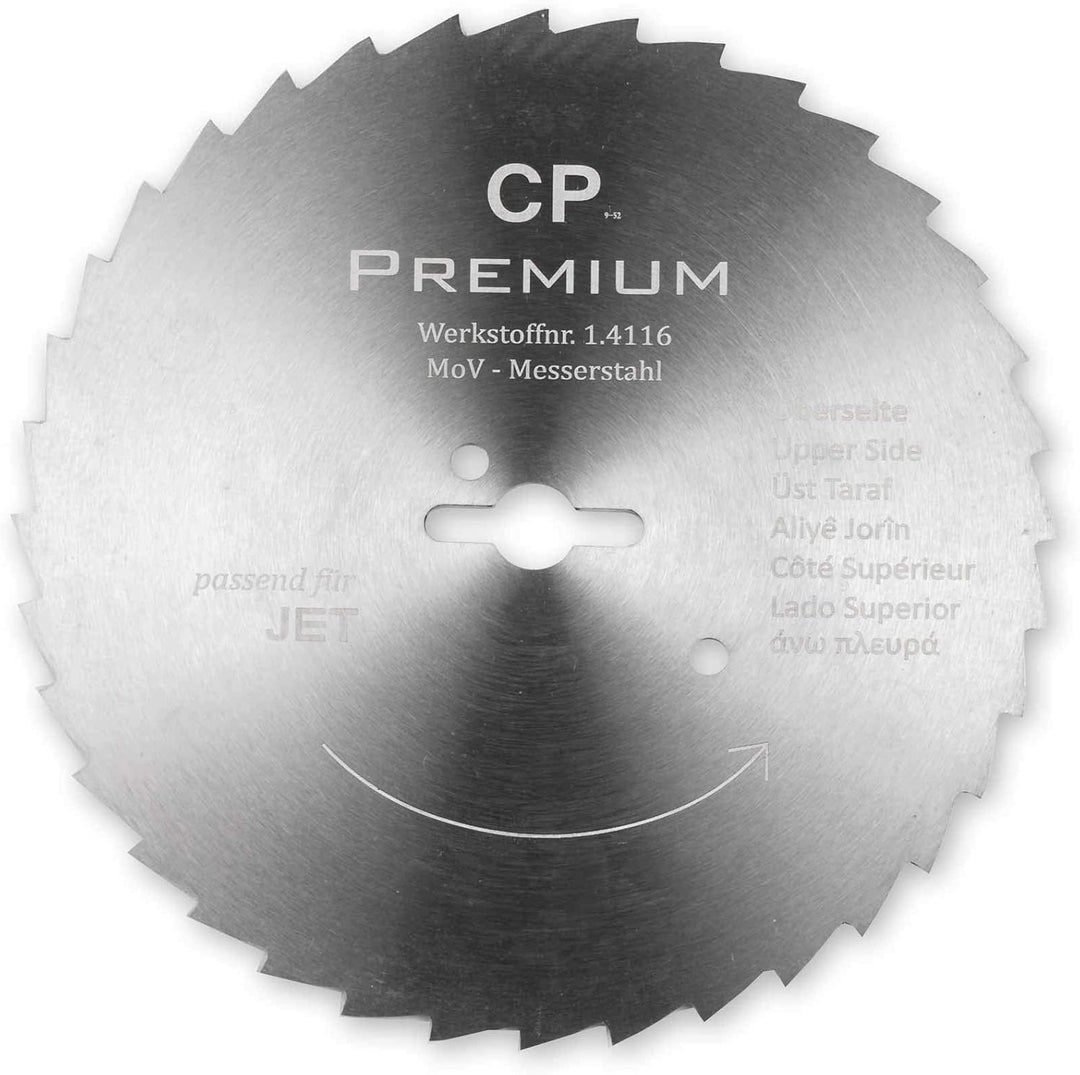 Canpolat GASTRONICS Kreismesser für Jet - 120 mm, gezahnt - Dönermesser aus Edelstahl in Premium Qua