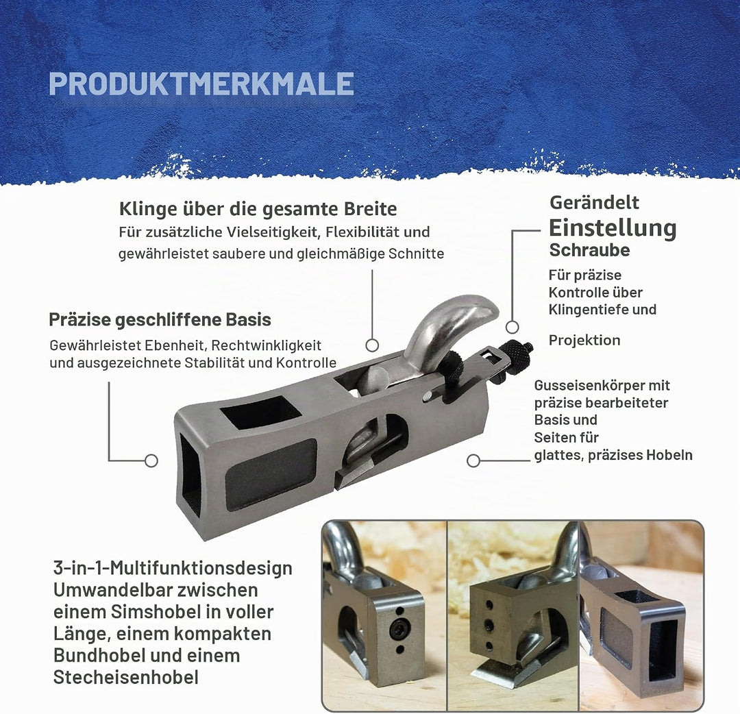 Faithfull Simsfalzhobel in Holzbox