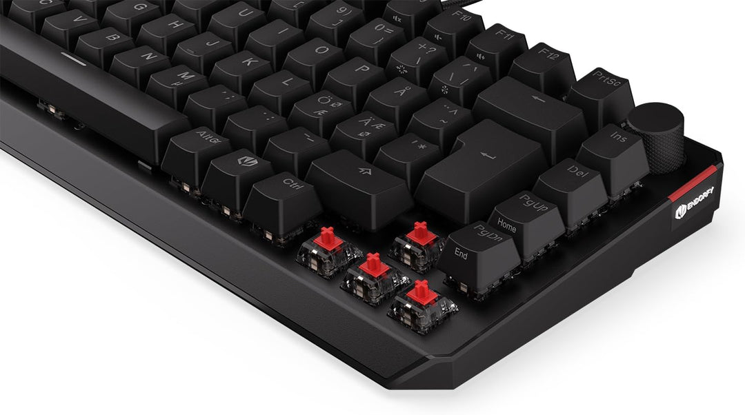 ENDORFY Thock 75% NO Red, Kailh Red linear switches, Mechanical Keyboard, Nordic Layout, PBT keycaps