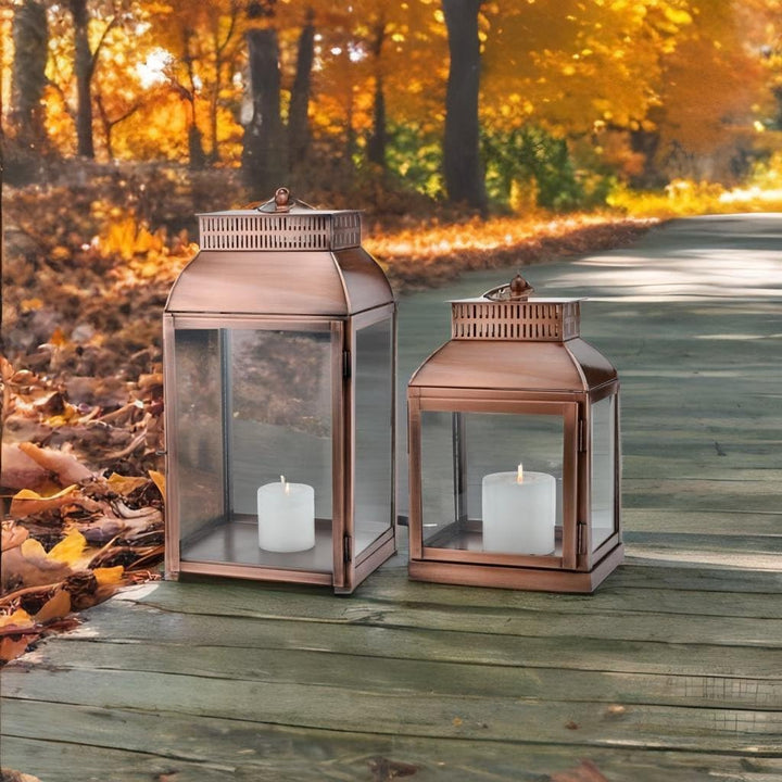 Marrakesch 2er Set Gartenlaterne Laterne 49cm & 34cm | Laternen für Draussen Smilia modern als Garte
