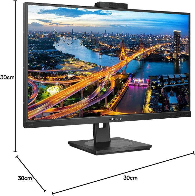 Philips 276B1JH - 27 Zoll QHD USB-C Docking Monitor, Webcam, höhenverstellbar (2560x1440, 75 Hz, HDM