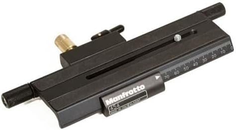 Manfrotto 454 Einstellschlitten (extrudiertes Aluminium, mit Rendelschraube) Single, Single