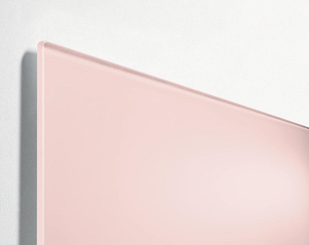 SIGEL GL514 Premium Glas-Magnettafel 60x40 cm, rose: matt, nicht spiegelnd, TÜV geprüft, einfache Mo