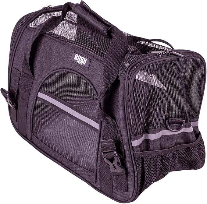 Quibropets Bubupets Transportbox für Haustiere, Transportbox für Hunde und Katzen, robust und bequem