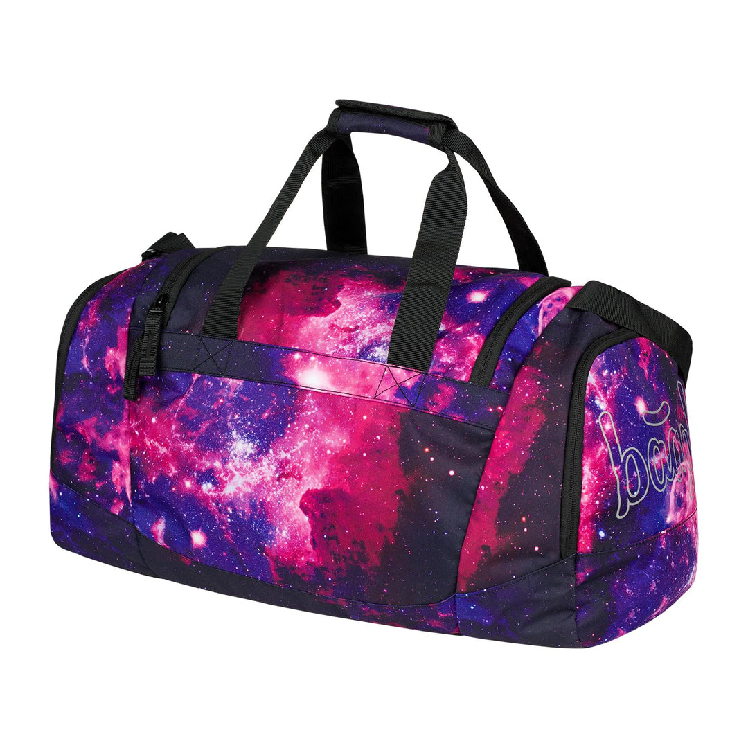 Baagl Sporttasche Kinder Mädchen Reisetasche mit Schuhfach 25 l - Galaxy | SKATE Schulrucksack Set m