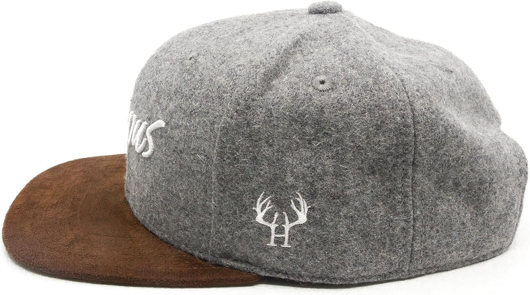 Du Hirsch Bayerisches Snapback Cap Kinder Servus Hellgrau Filz One Size