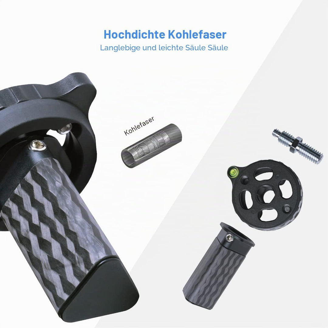 SIRUI ST-Z Kurze Mittelsäule, Kohlefaser-Säule für ST-Stative, Unterwinkelfotografie, Passend für SI