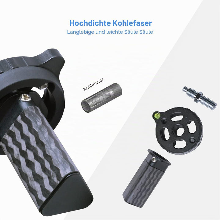 SIRUI ST-Z Kurze Mittelsäule, Kohlefaser-Säule für ST-Stative, Unterwinkelfotografie, Passend für SI