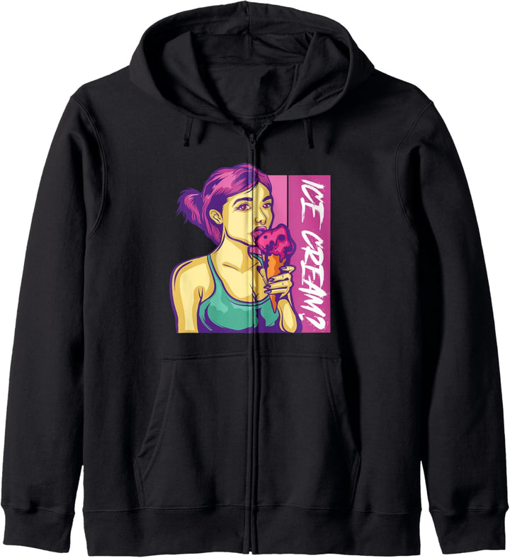 Gothic Ice Cream Mädchen Pastell Anime Gothic Geschenk Kapuzenjacke