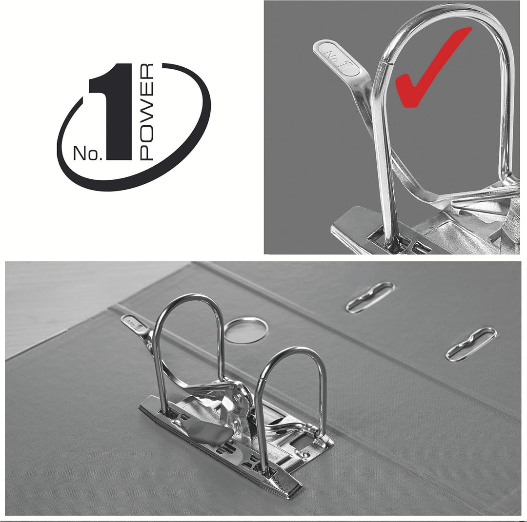 Esselte Ordner breit, DIN A4, 10er Pack, 7,5 cm Rückenbreite, Kunststoff-Ordner, Grün, Vivida, 81136