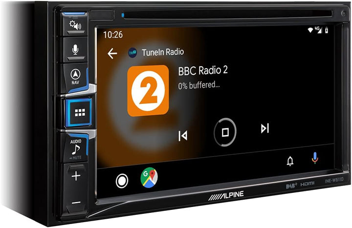 ALPINE INE-W611D Multimedia Autoradio, Farbe: schwarz, 2 DIN