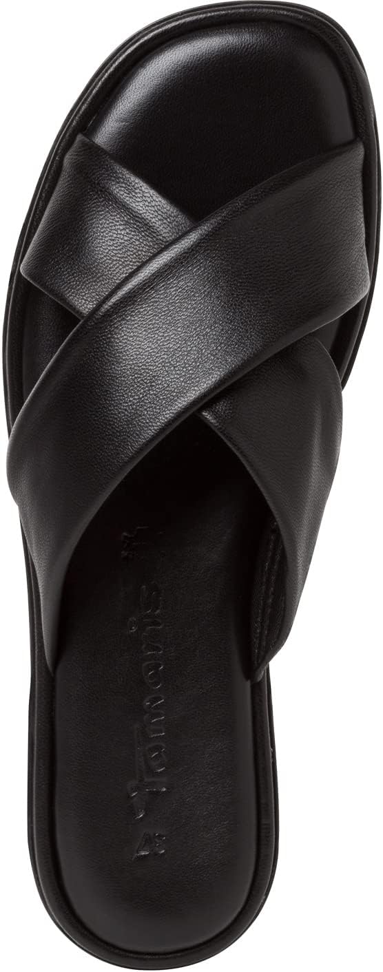 Tamaris Damen 1-1-27112-20 Flacher Slipper 37 EU Black 1 27112 20 001, 37 EU Black 1 27112 20 001