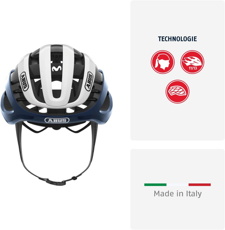 ABUS Rennradhelm AirBreaker - High-End Fahrradhelm für den professionellen Radsport - für Jugendlich