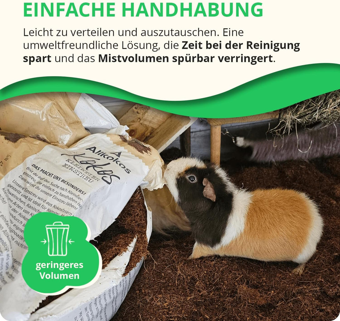 Allkokos Kokoskleintiereinstreu (2x40 Liter) 2 x 40 Liter Kokoseinstreu, 2 x 40 Liter Kokoseinstreu