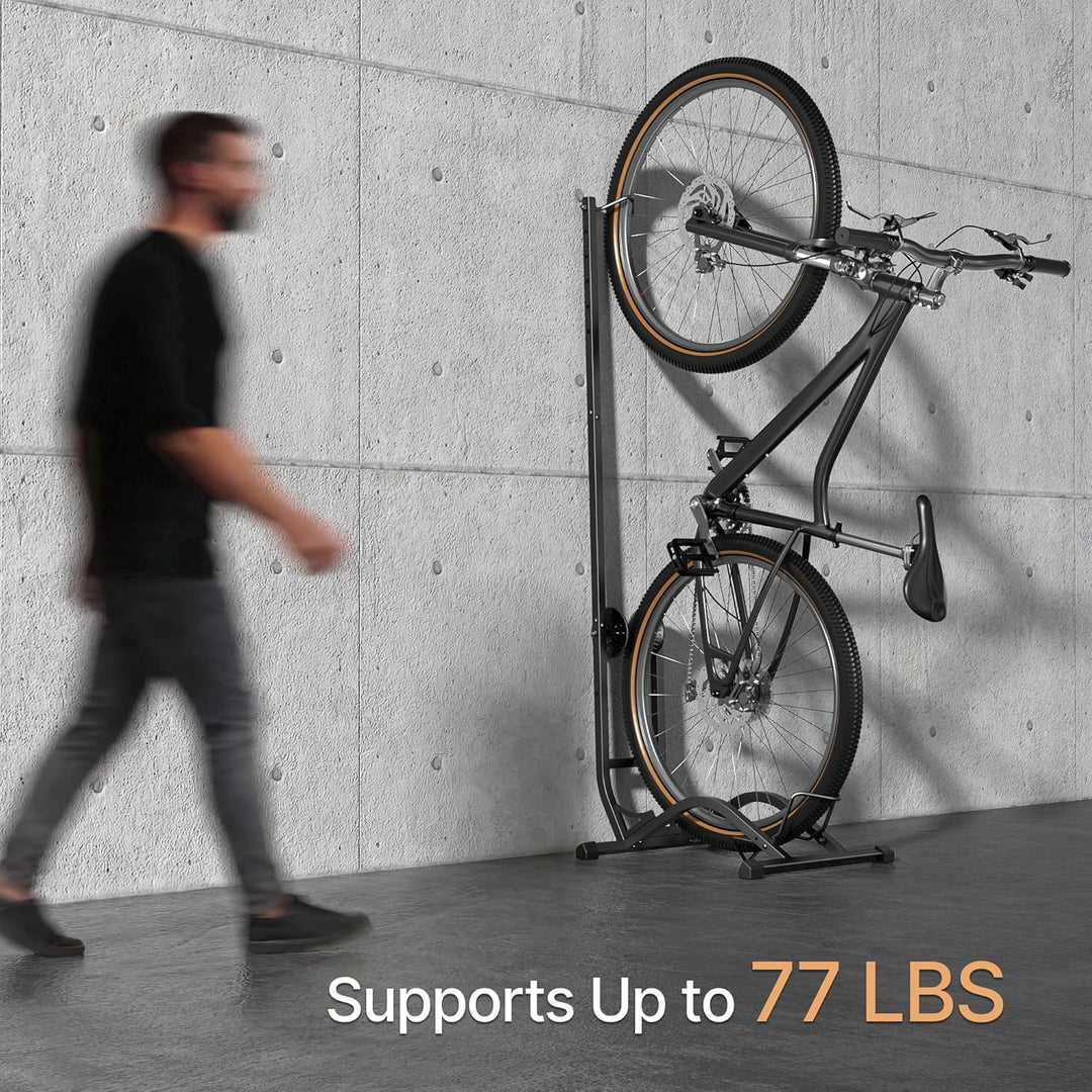 PEGZONE Fahrradständer, Vertikal & Horizontal, höhenverstellbarer, Passend für 20-29 Zoll & 90 mm(3,