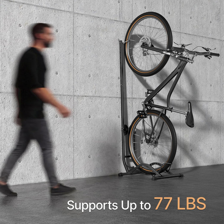 PEGZONE Fahrradständer, Vertikal & Horizontal, höhenverstellbarer, Passend für 20-29 Zoll & 90 mm(3,
