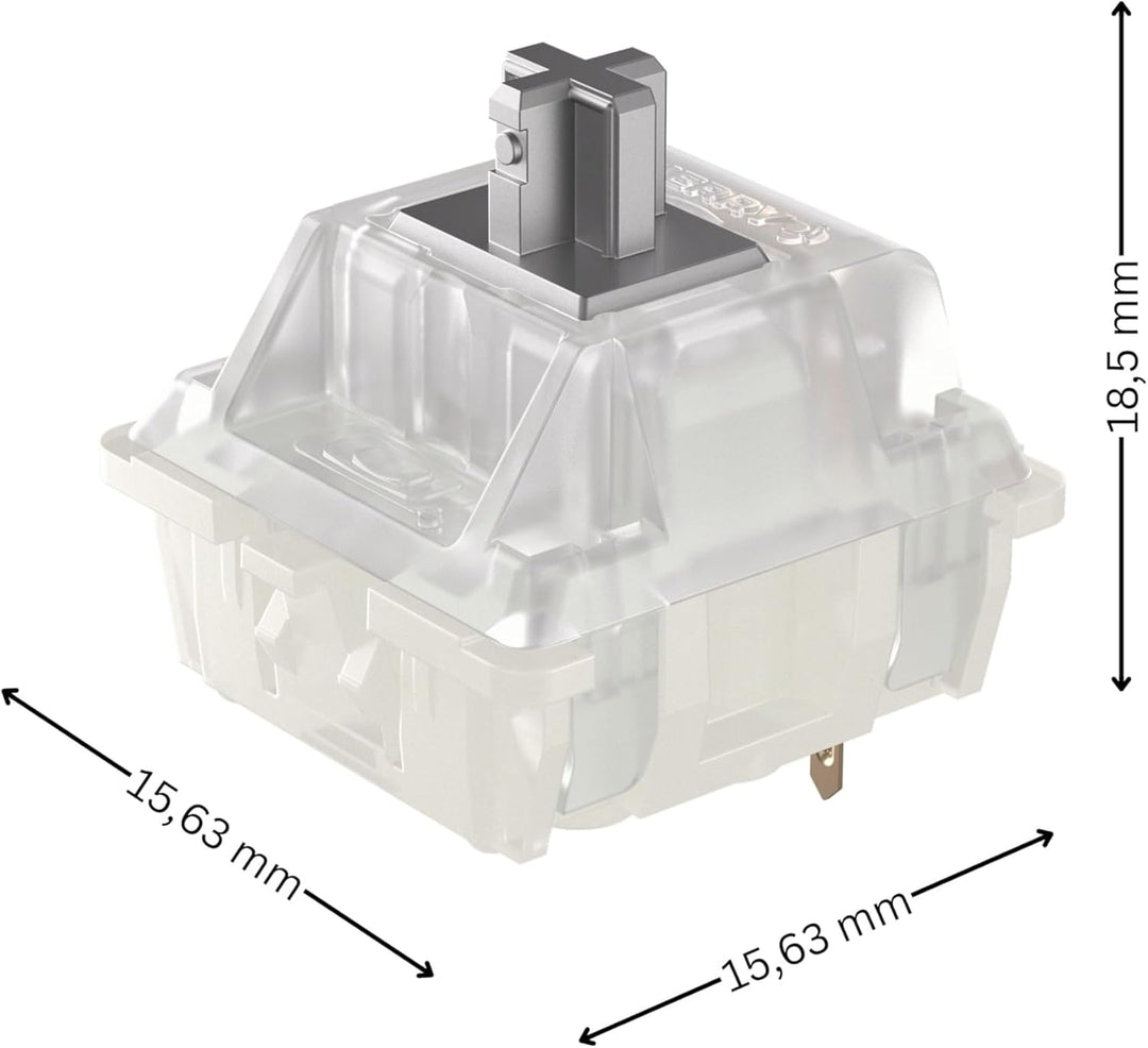 CHERRY MX RGB Speed Silver Switch Kit, 23 Mechanische Tastatur-Schalter, für DIY, Hot Swap oder Gami