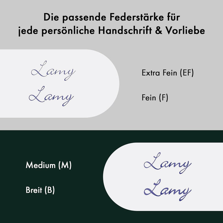 Lamy studio Füllhalter 069 - Füller aus Edelstahl in schwarz-grünem Lack-Finish mit einem polierten