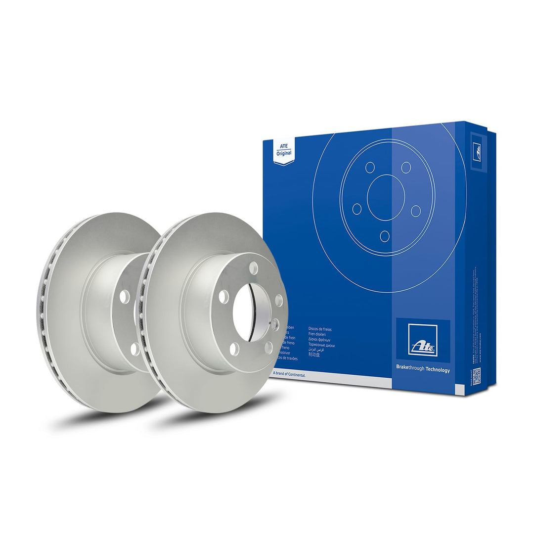 ATE Original Bremsscheibe - 2 Bremsscheiben - 24.0122-0239.1 - ECE-R90 Strassenzulassung Single, Sin