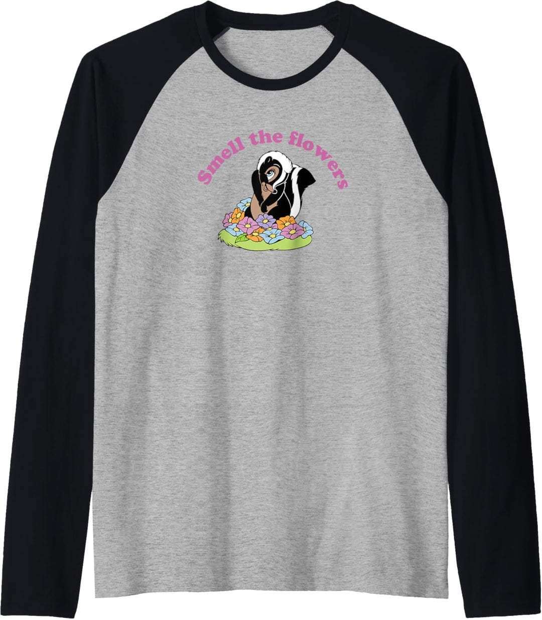 Disney Bambi Smell the Flowers With Flower Raglan