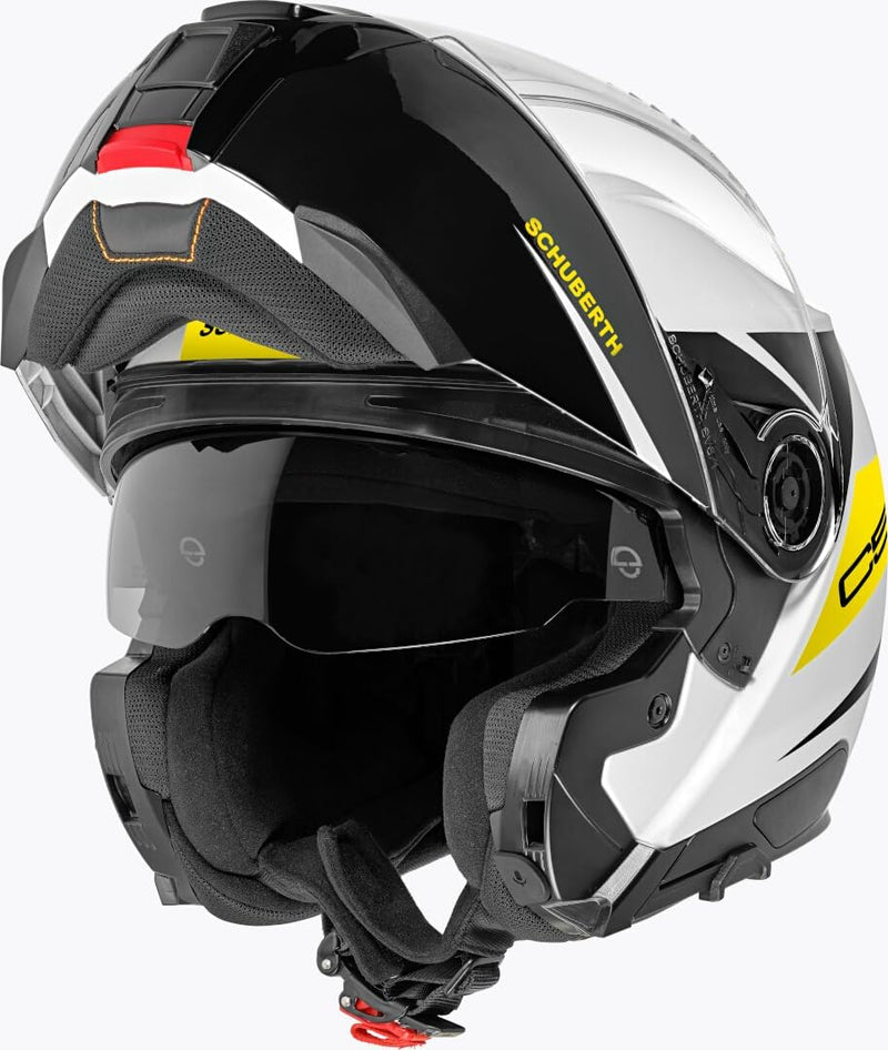 Schuberth C5 Eclipse Klapphelm (Yellow,XL (61)) XL 60/61 Eclipse Yellow, XL 60/61 Eclipse Yellow