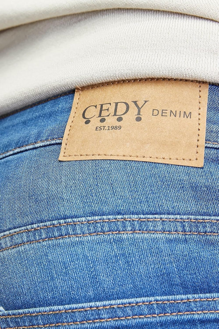 CEDY DENIM - Herren Jeans Regular Fit, Stretch Jeanshose, Herren High Waist, Straight Cut, Basic Was