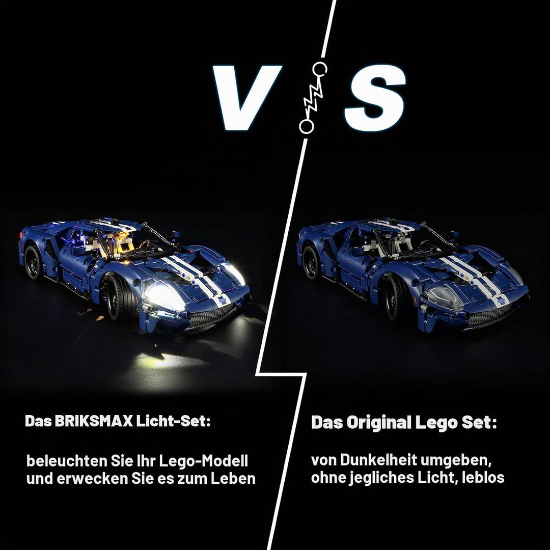 BRIKSMAX 42154 Led Licht für Lego Ford GT 2022 - Compatible with Lego Technic Bausteinen Modell - Oh