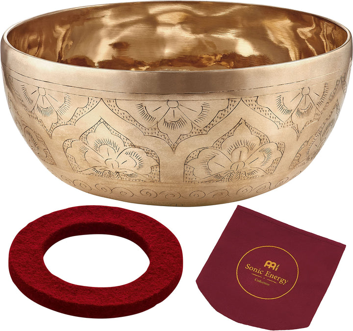 Sonic Energy Engraved Singing Bowl – 1.000g Klangschale für Yoga, Meditation, Deko – mit feiner Grav