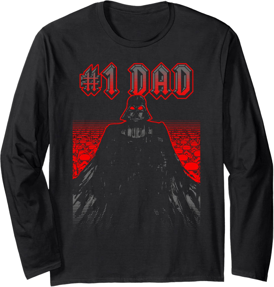 Star Wars Darth Vader #1 Dad Scary Portrait Langarmshirt