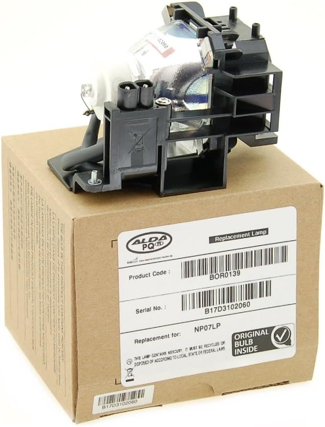 Alda PQ Professionell, Beamerlampe kompatibel mit NP07LP für NEC NP400 NP500 NP500W NP600 NP300 NP41
