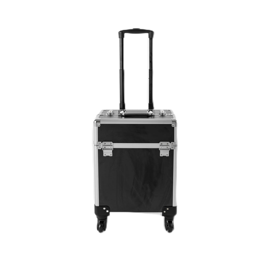 Professioneller Schminkkoffer Rollkoffer Grosser Kosmetikkoffer Trolley 34 * 24 * 41cm Multifunktion